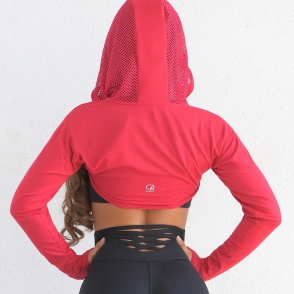 Bombshell cropped hoodie black